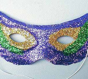 MG tricolor glitter cat mask
