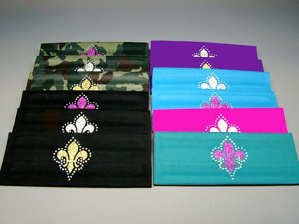 RHINESTONE GLITTER Asst. FDL Slap Holder