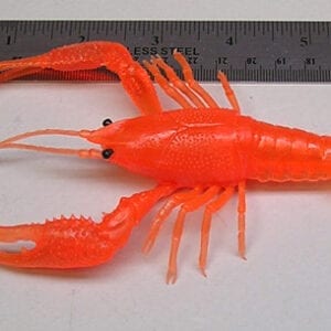 Realistic Crawfish Bright Red soft 5"