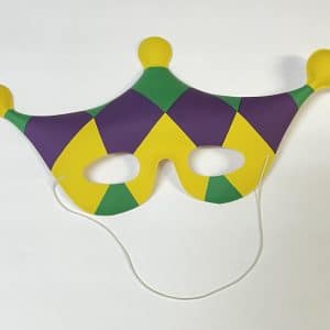 PVC Jester plastic screened mask