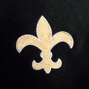 FDL Embroidered  Black Blanket