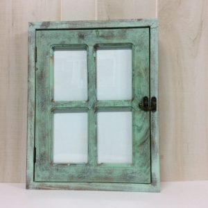 Window pane picture frame w/ storage cabinet 66451