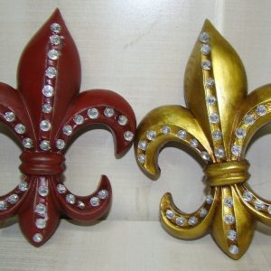 Asst FDL W/rhinestone 6" wall decor 64647