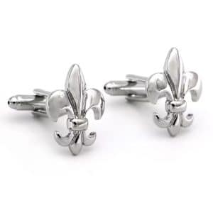 Silver Fleur de Lis Cufflinks