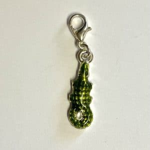 Green Gator Lobster Clasp Charm