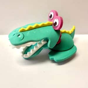 Googly Eyed Spring Bobble Gator Magnet