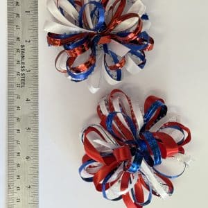 4” USA Patriotic Multi Loop Hair Bow