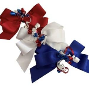 USA Patriotic Grosgrain Hair Bow