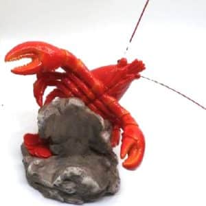 Red Crawfish Wine Bottle Holder