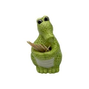 Ceramic Alligator Toothpick Holder/Vase