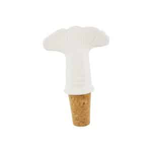 White Porcelain Crawfish Tail Wine Stopper