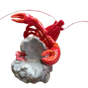 Red Crawfish Wine Bottle Holder