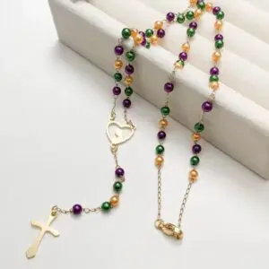 Purple, Green and Gold Mardi Gras Rosary