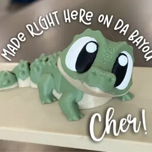 “Chomps” The Bayou Bandit 3D Printed Gator Fidget